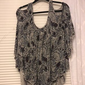 Free People Open Shoulder Shirt